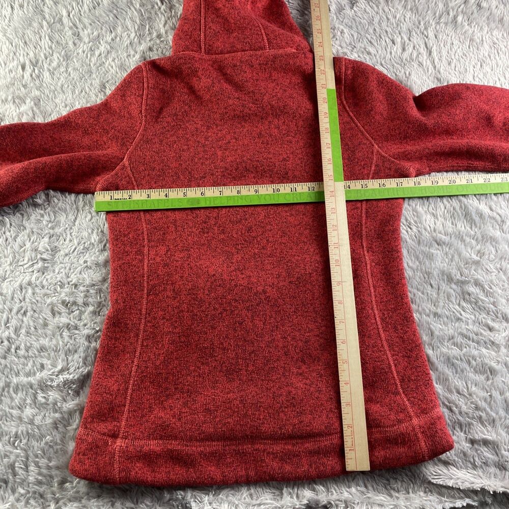 The North Face Jacket Womens Small Red Hoodie Pullover Heathered Hiking Outdoors - Picture 8 of 9